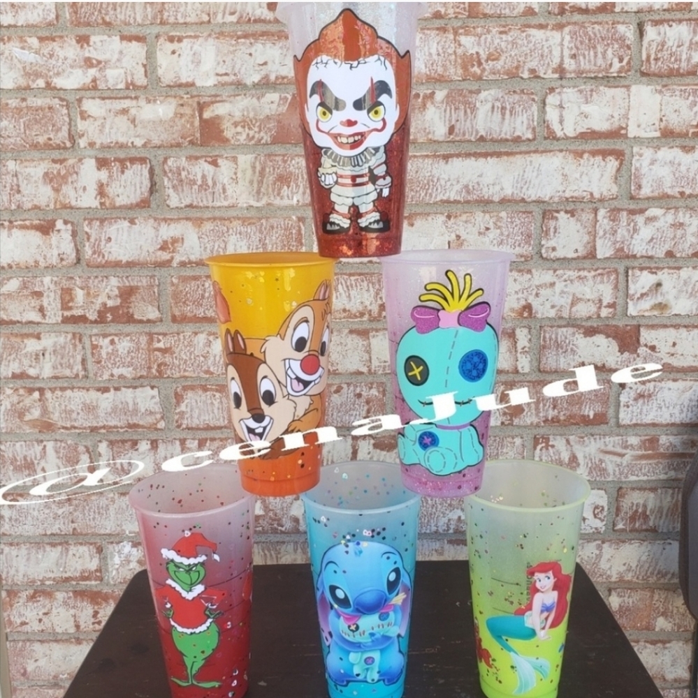 X1Custom made painted Starbucks reusable tumbler